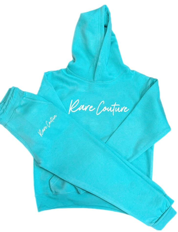 Rare Couture Kids Signature Sweatsuit (Mint)