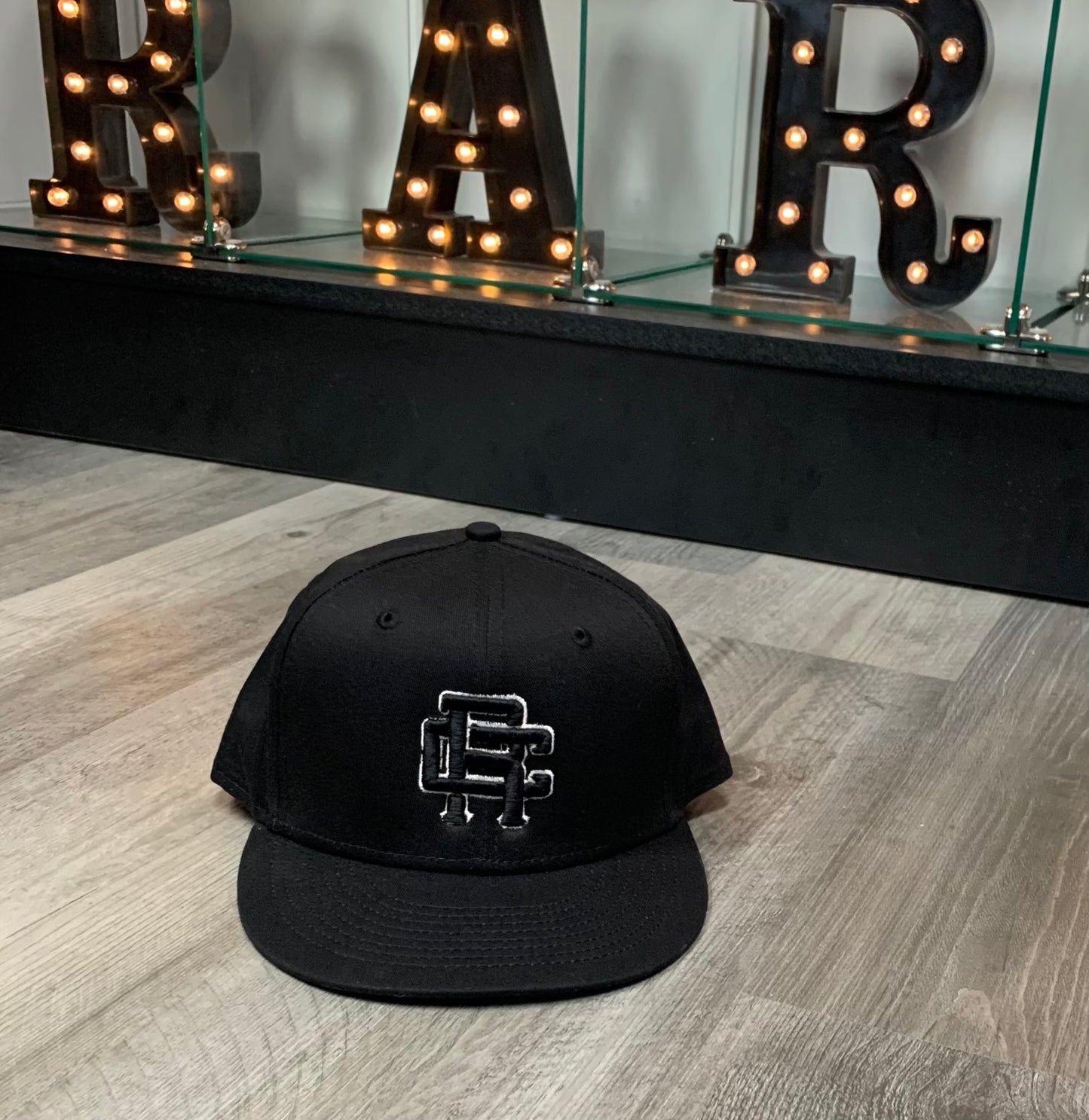 EST. RC SnapBack Hat (Black/Black/White)