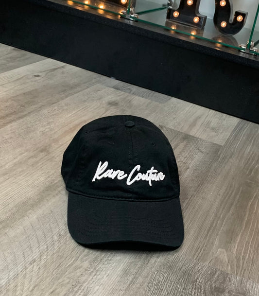 Signature Dad Hat (Black/White)