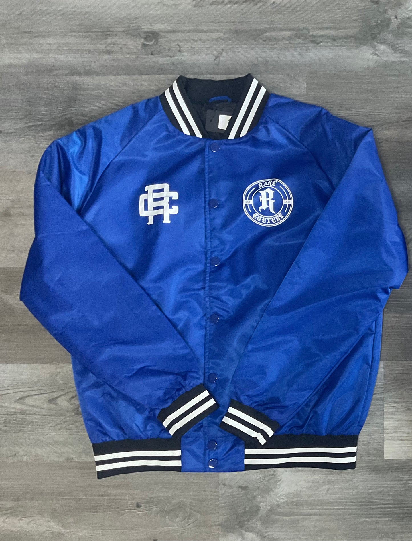 Bomber Jacket (Royal Blue/White/Black)