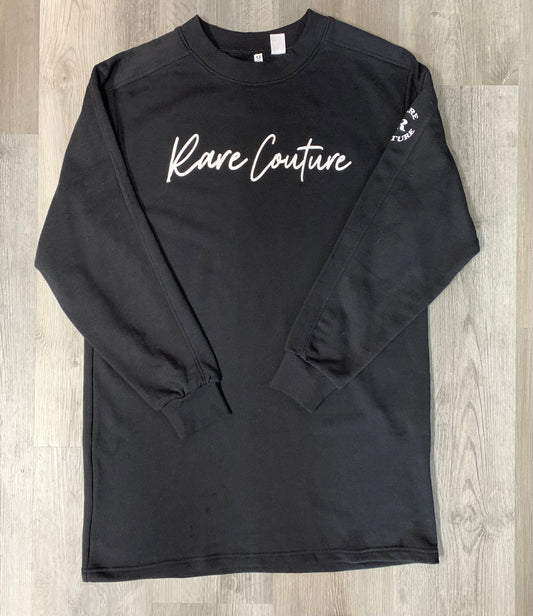 Signature Sweatshirt Dress(Black/White)